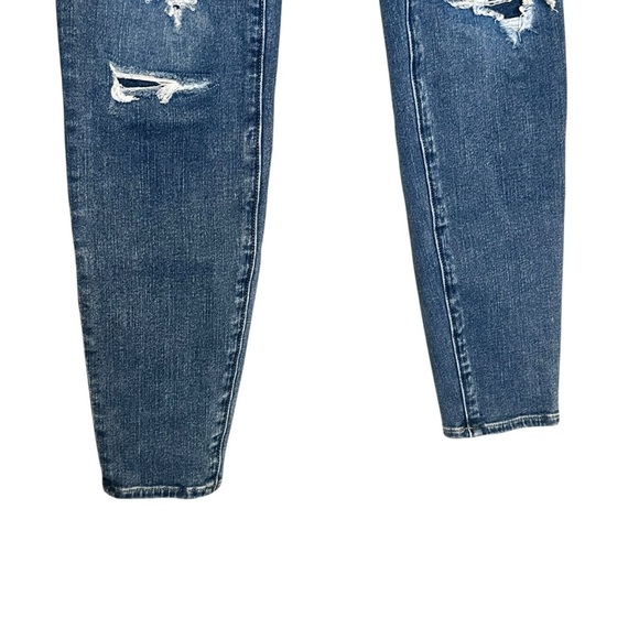American Eagle Dream Jean Women 00 Reg 23x27.5  Curvy Hi Rise Jegging Distressed - Picture 4 of 11